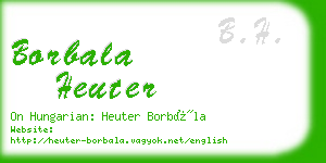 borbala heuter business card